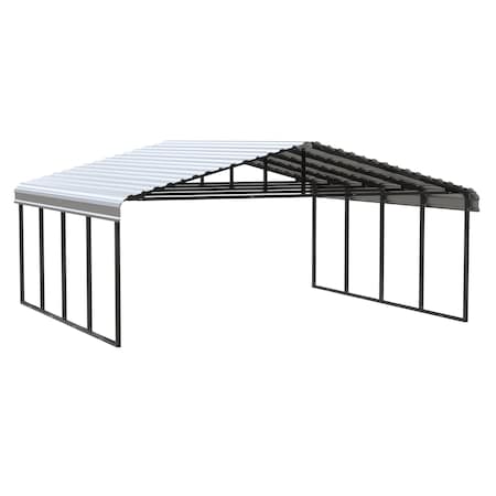 Arrow Storage Products Carport 20 ft. x 20 ft. x 9 ft. Eggshell CPH202009